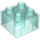 LEGO Transparent Light Blue Duplo Kostka 2 x 2 (3437 / 89461)