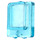LEGO Transparent Light Blue Sklo for Okno 1 x 2 x 2 Letadlo (4862)