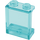 LEGO Transparent Light Blue Panel 1 x 2 x 2 s bočními podpěrami, dutými čepy (35378 / 87552)