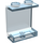 LEGO Transparent Light Blue Panel 1 x 2 x 2 bez bočních podpěr, plné čepy (4864)