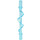 LEGO Transparent Light Blue Power Burst Rod s Spiral Ridge