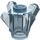 LEGO Transparent Light Blue Skála / kámen 1 x 1 s 4 Tělo (11127 / 28568)