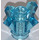 LEGO Transparent Light Blue Skála / kámen 1 x 1 s 4 Tělo (11127 / 28568)