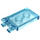 LEGO Transparent Light Blue Dlaždice 2 x 3 s Horizontální Clips (Tlusté otevřené &#039;O&#039; klipy) (30350 / 65886)