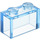 LEGO Transparent Medium Blue Kostka 1 x 2 bez spodní trubky (3065 / 35743)