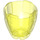 LEGO Transparent Neon Green Cocoon Polovina (11598)