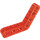 LEGO Transparent Neon Reddish Orange nosník Ohnutý 53 Degrees, 4 a 4 dírami (32348 / 42165)