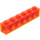 LEGO Transparent Neon Reddish Orange Kostka 1 x 6 (3009)