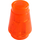 LEGO Transparent Neon Reddish Orange Kužel 1 x 1 s horní drážkou (28701 / 59900)