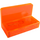 LEGO Transparent Neon Reddish Orange Panel 1 x 2 x 1 se zaoblenými rohy (4865 / 26169)