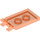 LEGO Transparent Neon Reddish Orange Dlaždice 2 x 3 s Horizontální Clips (Tlusté otevřené &#039;O&#039; klipy) (30350 / 65886)