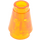 LEGO Transparent Orange Kužel 1 x 1 s horní drážkou (28701 / 59900)