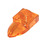 LEGO Transparent Orange Deska 1 x 1 s Zub (35162 / 49668)