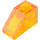 LEGO Transparent Orange Sklon 1 x 2 (45°) (3040 / 6270)