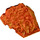 LEGO Transparent Orange Klín 4 x 4 s Jagged Angles (28625 / 64867)