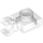 LEGO Transparent Deska 1 x 1 s Horizontální klip (Tlustý otevřený &#039;O&#039; klip) (52738 / 61252)