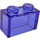 LEGO Transparent Purple Brick 1 x 2 bez spodní trubky (3065 / 35743)