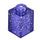 LEGO Transparent Purple Glitter Kostka 1 x 1 (3005 / 30071)