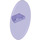 LEGO Transparent Purple Oval Štít (30947 / 92747)