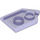 LEGO Transparent Purple Dlaždice 2 x 3 Pentagonal (22385 / 35341)