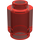 LEGO Transparent Red Kostka 1 x 1 Kulatá s Open Stud (3062 / 30068)