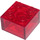 LEGO Transparent Red Kostka 2 x 2 (3003 / 6223)