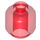 LEGO Transparent Red Minifigure Hlava (Zapuštěný masivní čep) (3274 / 3626)