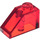 LEGO Transparent Red Sklon 1 x 2 (45°) (3040 / 6270)