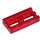 LEGO Transparent Red Dlaždice 1 x 2 Mřížka (se spodní drážkou) (2412 / 30244)