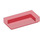 LEGO Transparent Red Dlaždice 1 x 2 s Groove (3069 / 30070)