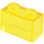 LEGO Transparent Yellow Brick 1 x 2 bez spodní trubky (3065 / 35743)