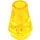 LEGO Transparent Yellow Kužel 1 x 1 bez horní drážky (4589 / 6188)