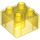 LEGO Transparent Yellow Duplo Kostka 2 x 2 (3437 / 89461)