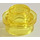LEGO Transparent Yellow Deska 1 x 1 Kulatá (6141 / 30057)