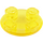 LEGO Transparent Yellow Deska 2 x 2 Kulatá s Zaoblený Dno (2654 / 28558)