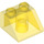 LEGO Transparent Yellow Sklon 2 x 2 (45°) (3039 / 6227)