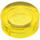 LEGO Transparent Yellow Dlaždice 1 x 1 Kulatá (35381 / 98138)