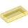 LEGO Transparent Yellow Tile 1 x 2 s Groove (3069 / 30070)