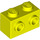 LEGO Vibrant Yellow Kostka 1 x 2 s Study na Jeden Postranní (11211)