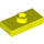 LEGO Vibrant Yellow Deska 1 x 2 s 1 Stud (s drážkou a držákem spodního čepu) (15573)