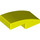 LEGO Vibrant Yellow Sklon 1 x 2 Zakřivený (3593 / 11477)