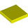 LEGO Vibrant Yellow Tile 2 x 2 s Groove (3068 / 88409)
