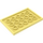 LEGO Vibrant Yellow Dlaždice 4 x 6 s Study na 3 Edges (6180)