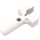 LEGO White Tyčka 1 s klipem (s mezerou v klipu) (41005 / 48729)