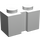 LEGO White Kostka 1 x 2 s drážkou (4216)