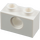 LEGO White Kostka 1 x 2 s otvorem (3700)