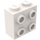 LEGO White Kostka 1 x 2 x 1.6 s Study na Jeden Postranní (1939 / 22885)