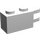 LEGO White Závěs Kostka 1 x 2 Zamykání s Dual Finger na Konec Horizontální (30540 / 54672)