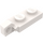 LEGO White Závěs Deska 1 x 2 Zamykání s Single Finger na Konec Vertikální bez spodní drážky (44301 / 49715)