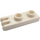 LEGO White Závěs Deska 1 x 2 s 3 Prsty a Hollow Studs (4275)